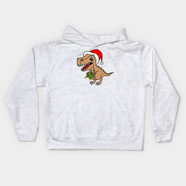 Tiny T-Rex Kids Hoodie by LatticeART